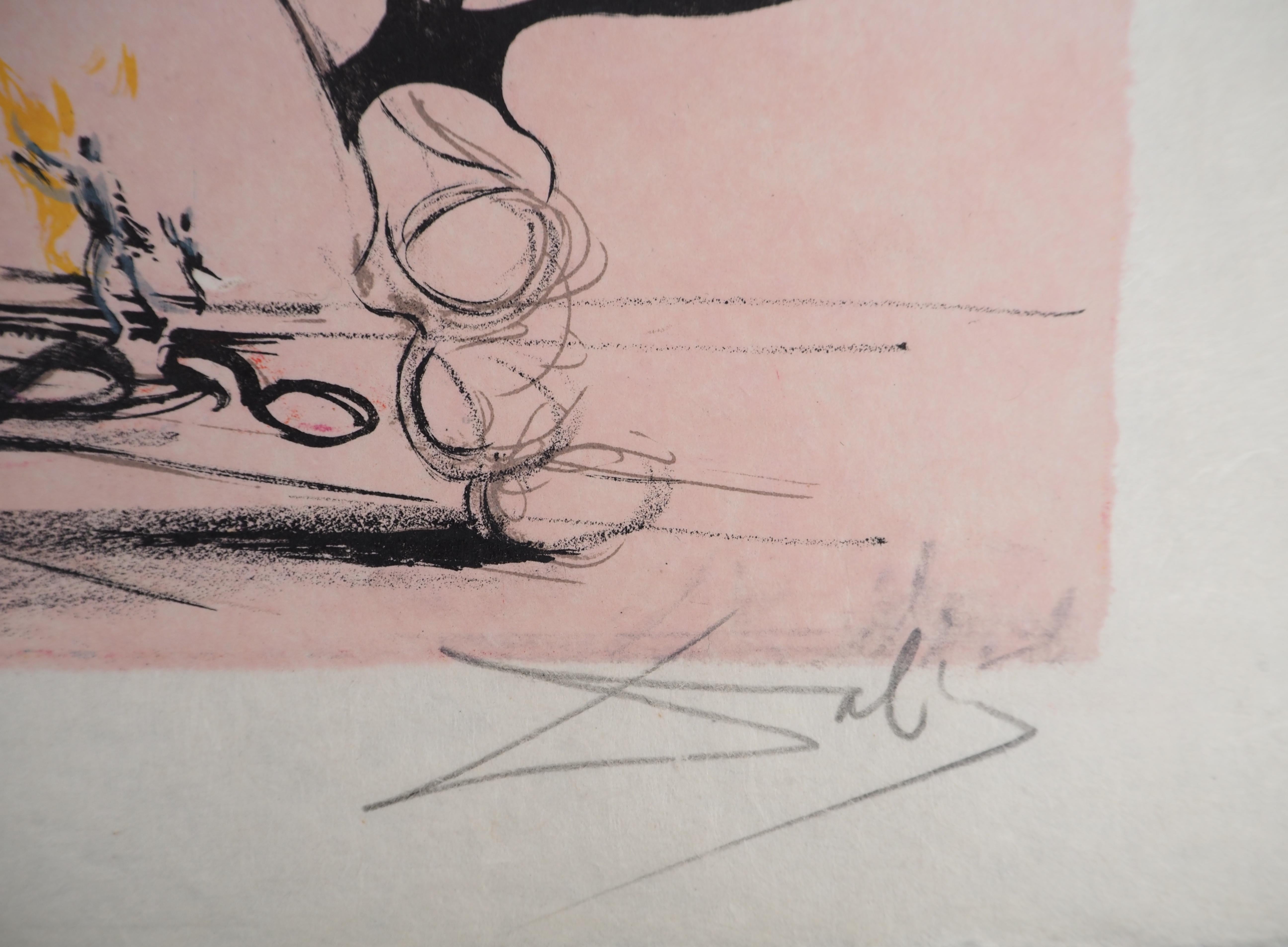 Costumi per Tristan Fou, Donne in fiore - Litografia originale firmata (Campo 70-2) - Print di Salvador Dalí