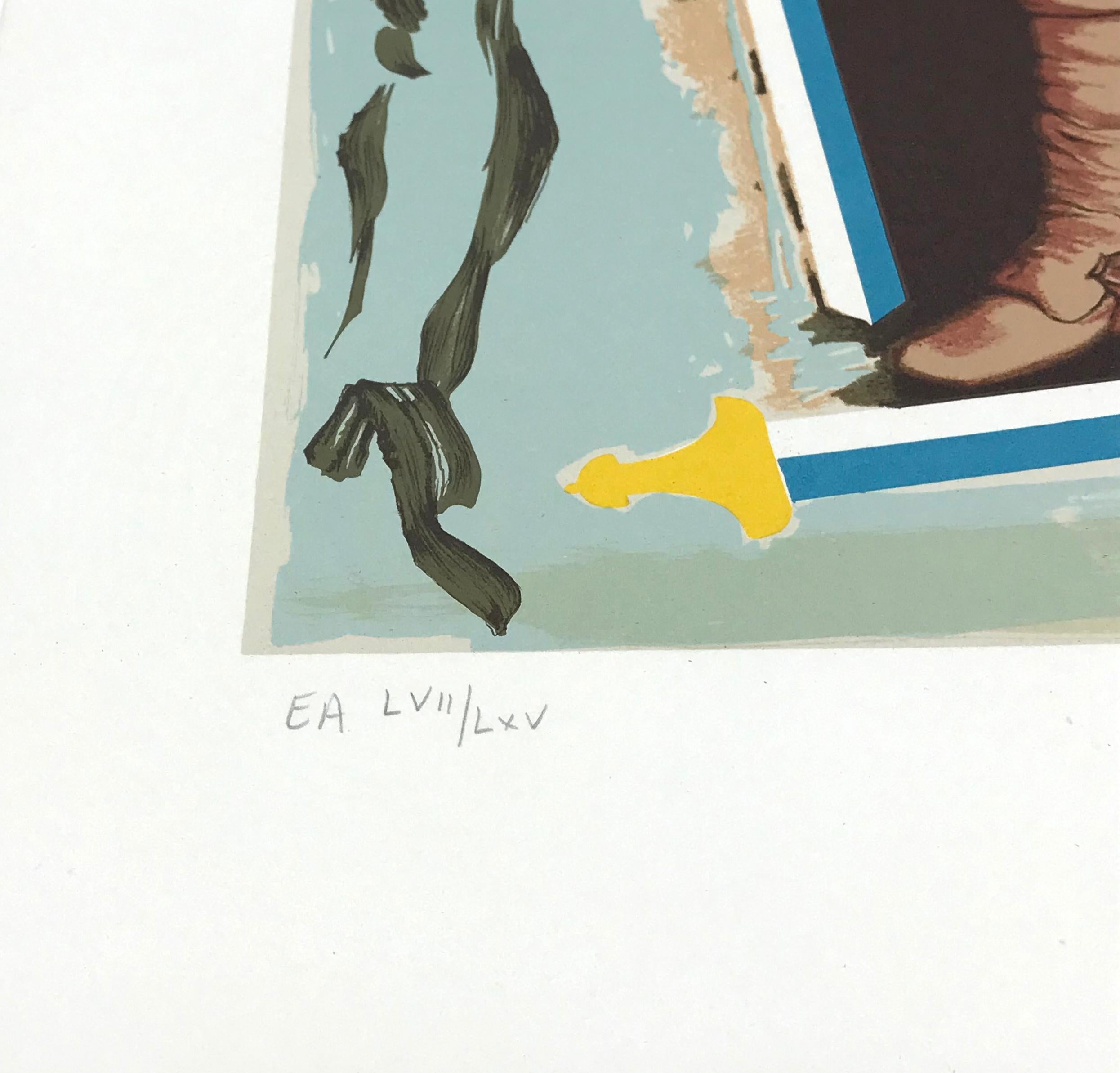 Courtier aus der Suite Papillon Anciennes – Print von Salvador Dalí