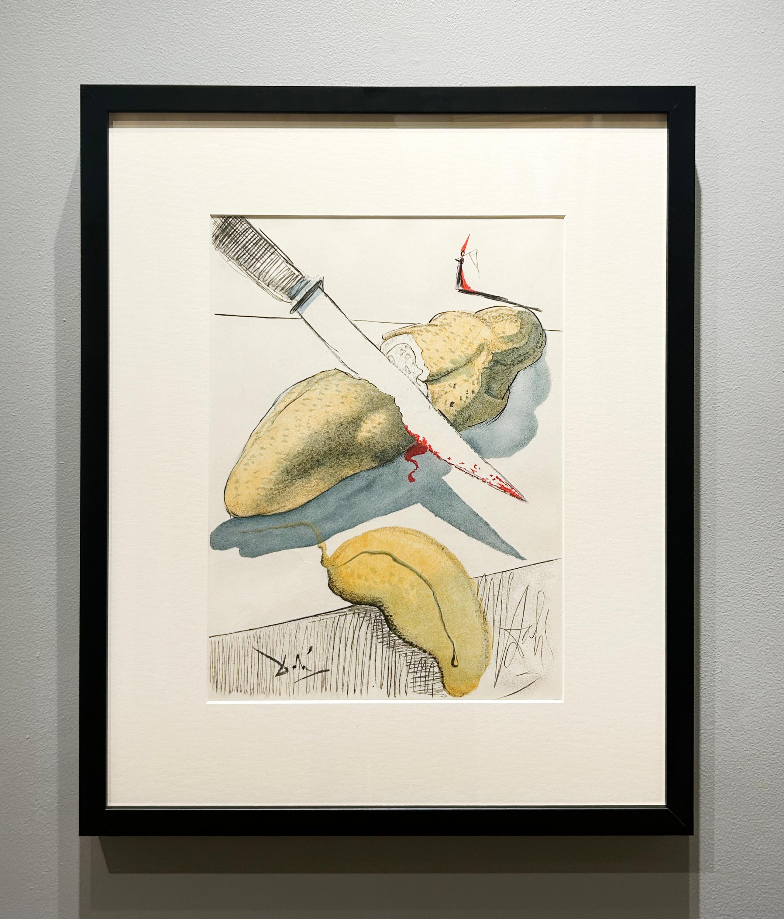 Tagliare il cetriolo - Print Surrealismo di Salvador Dalí