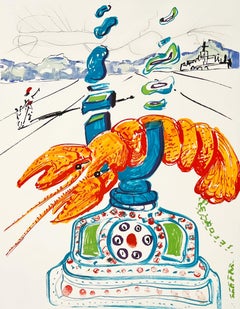 Telefono aragosta cibernetico, da Imaginations and Objects of the Future