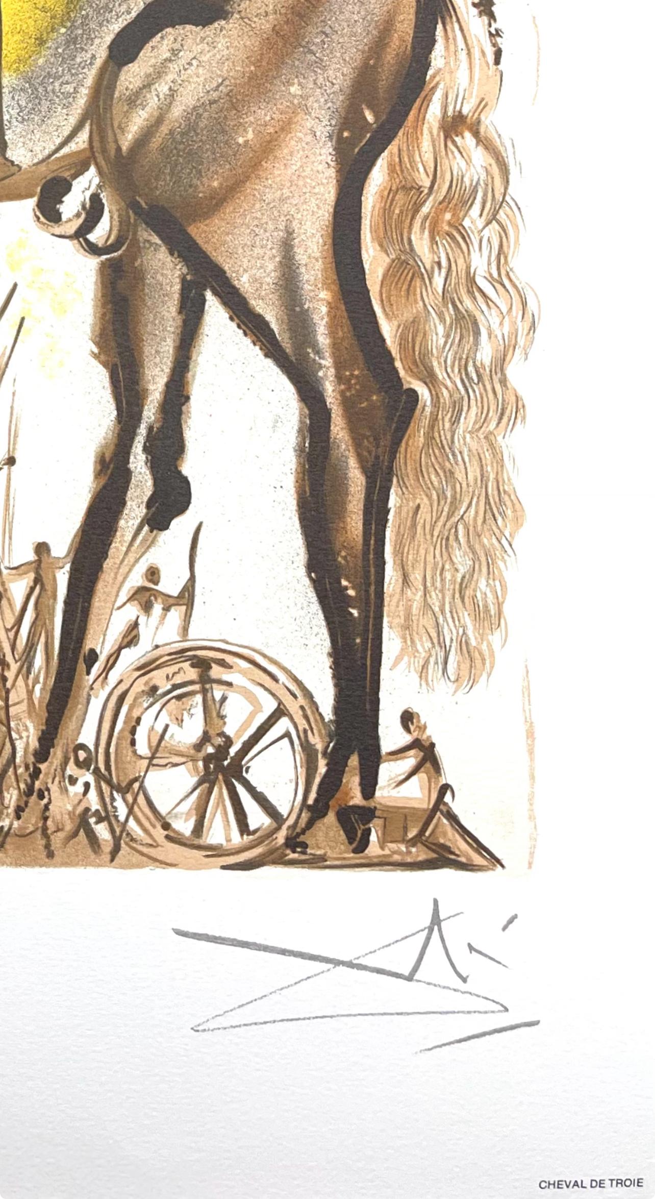 Dalí, Cheval de Troie, Les Chevaux de Dali (d'après) en vente 4