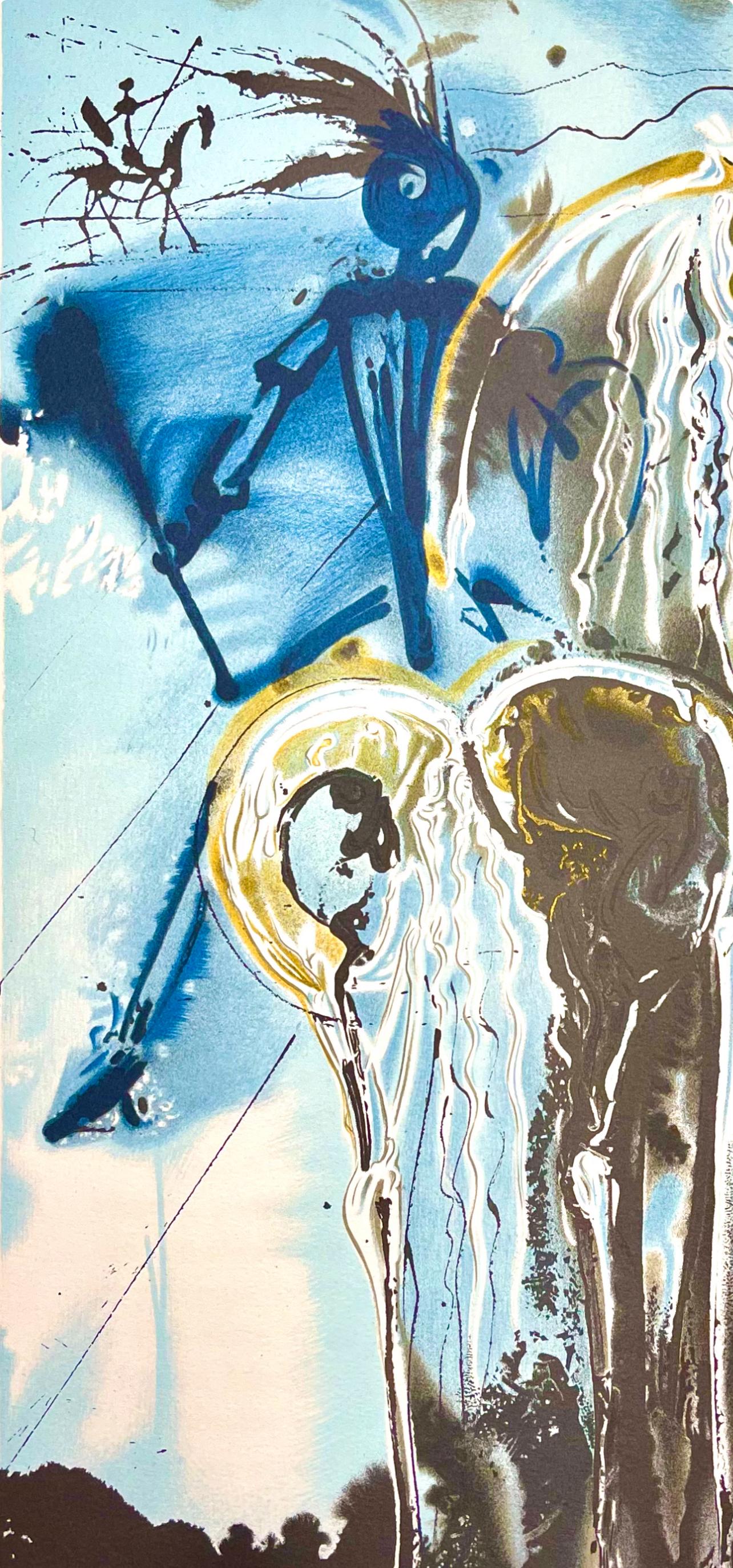 Dalí, Don Quichotte, Les Chevaux de Dali (dopo) - Print Surrealismo di Salvador Dalí