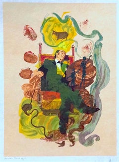 DALI DREAMS (KING OF COINS) 1978 Signed Lithograph on Japon Paper, Tarot Card