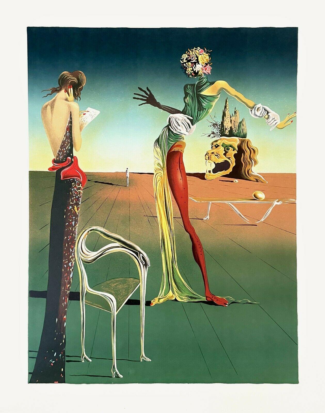 Dali, Femme à tete de Roses (Pittura N. Y415.35) (nach) – Print von Salvador Dalí