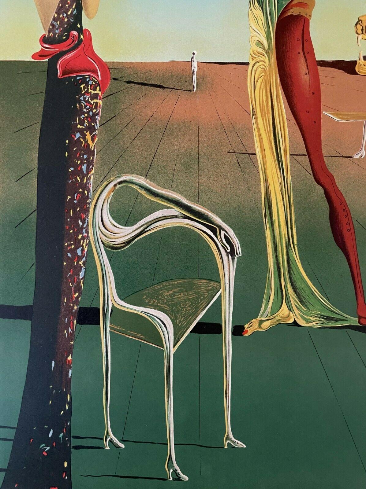 Dali, Femme à tete de Roses (Pittura N. Y415.35) (nach) (Grau), Figurative Print, von Salvador Dalí