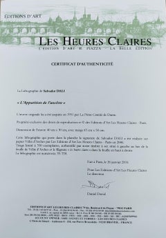 Dali  L'Apparition de L'Acêtre  Lithographie