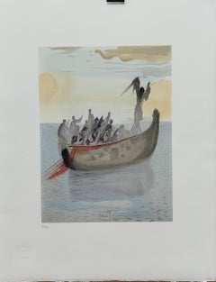 Dali  La barque de Nocher, L´espoir Lithography