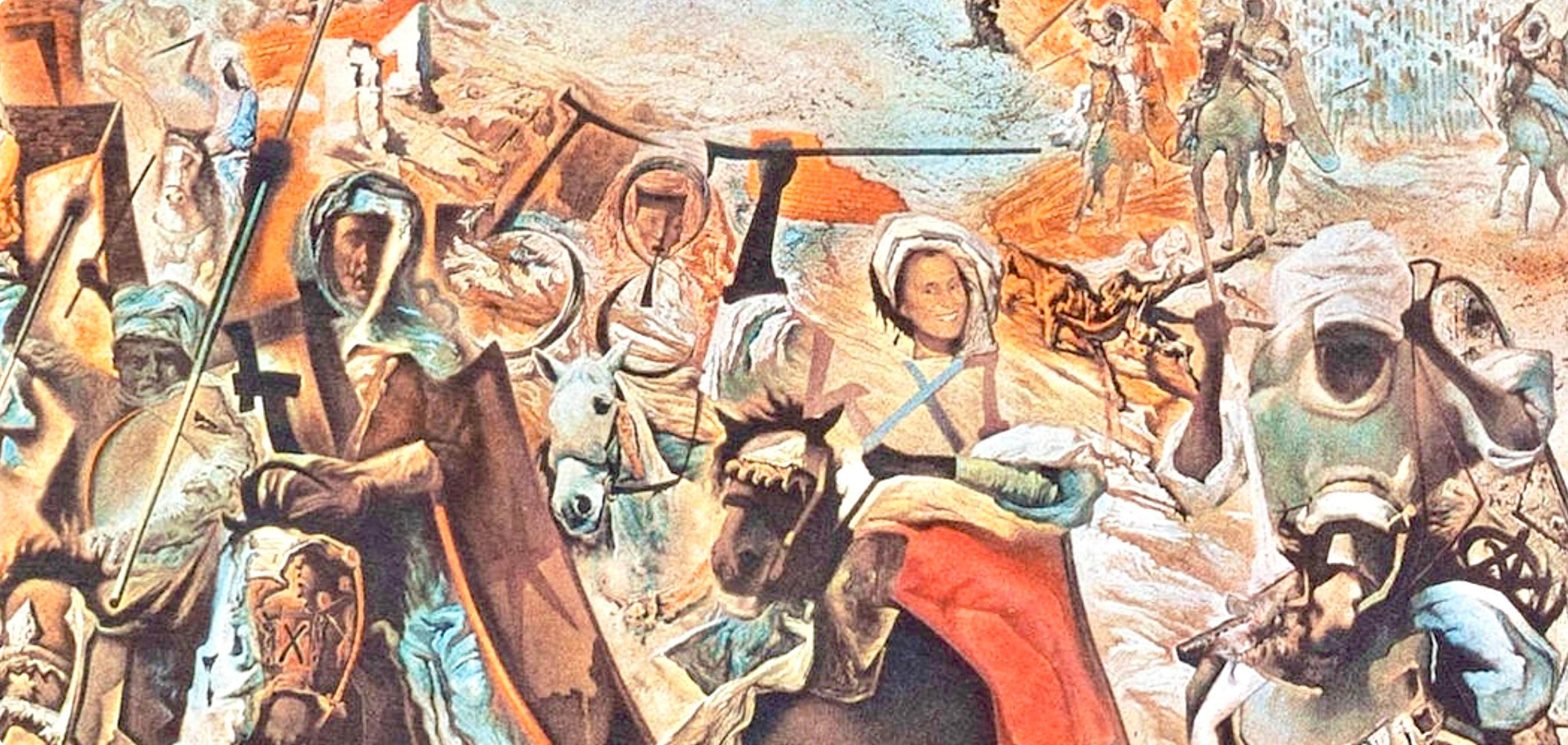 Dalí­, La bataille de Tétouan, Société internationale d'art XXe siècle (after) - Surrealist Print by Salvador Dalí