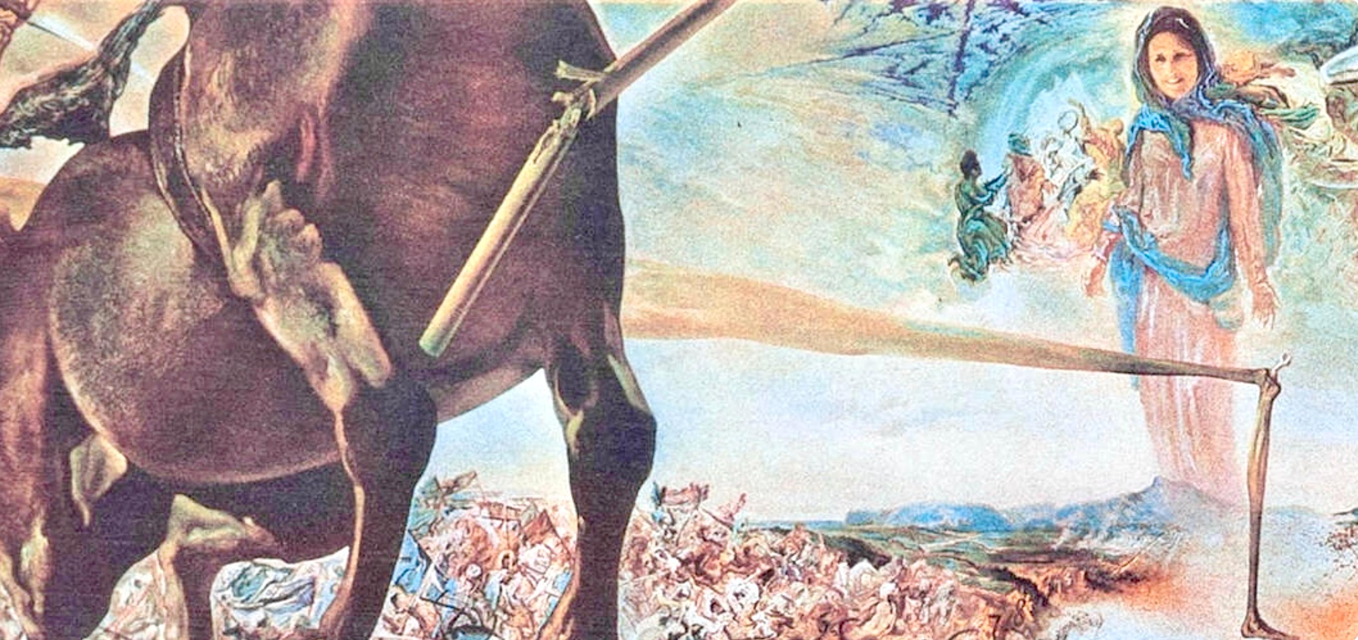 Lithograph on vélin paper. Paper Size: 12.4 x 19.3 inches, with centerfold, as issued. Inscription: Unsigned and unnumbered, as issued. Notes: From the album, Special issue of the XXe Siècle Review, Homage to Salvador Dalí, 1980. Published by Leon