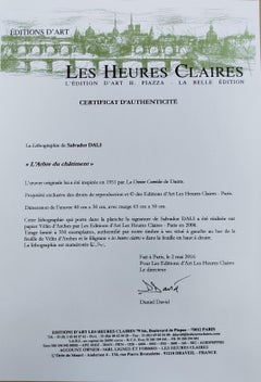 Dali  Lárbre du Châtiment Lithography