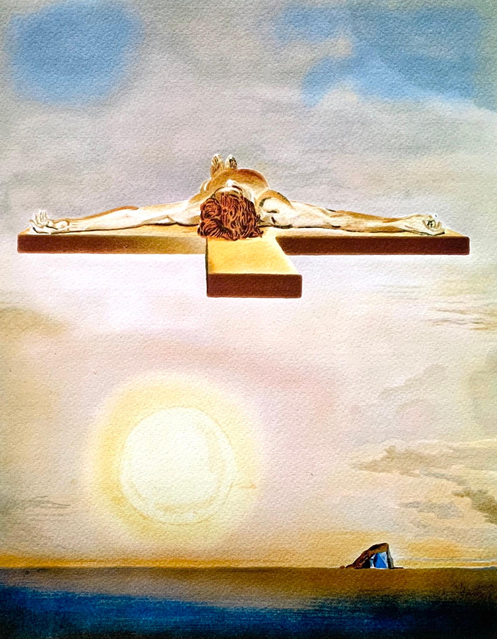 Salvador Dalí Landscape Print - Dalí­, Le Christ de Gala, Société internationale d'art XXe siècle (after)