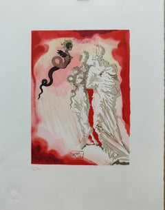 Dali  Le diable noir Lithography