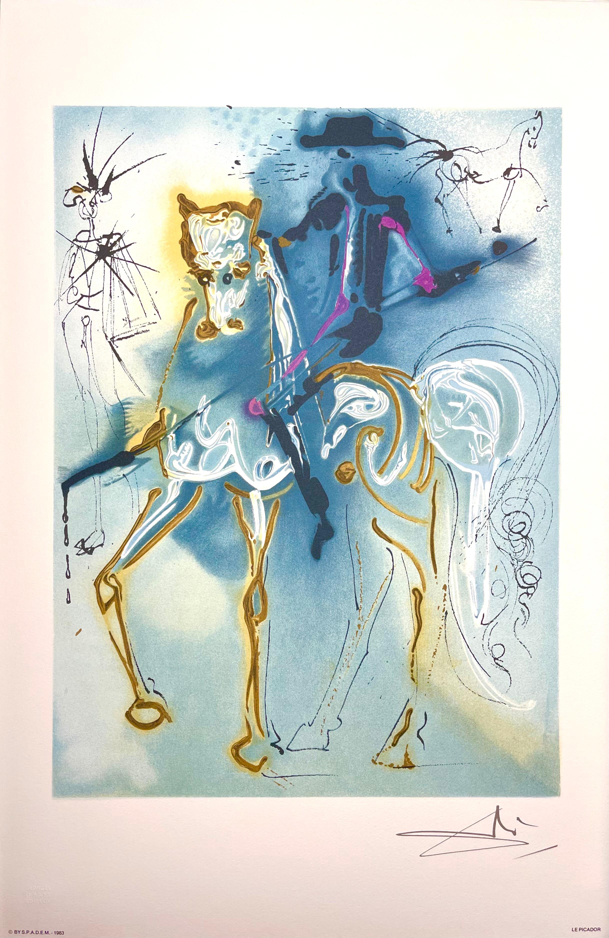 Dalí, Picador, Les Chevaux de Dali (d'après) en vente 5