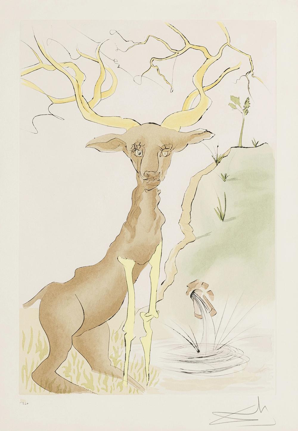 DALI SALVADOR „Le Bestiaire de La Fontaine Dalinise“ voller Satz von 12 Radierungen im Angebot 9
