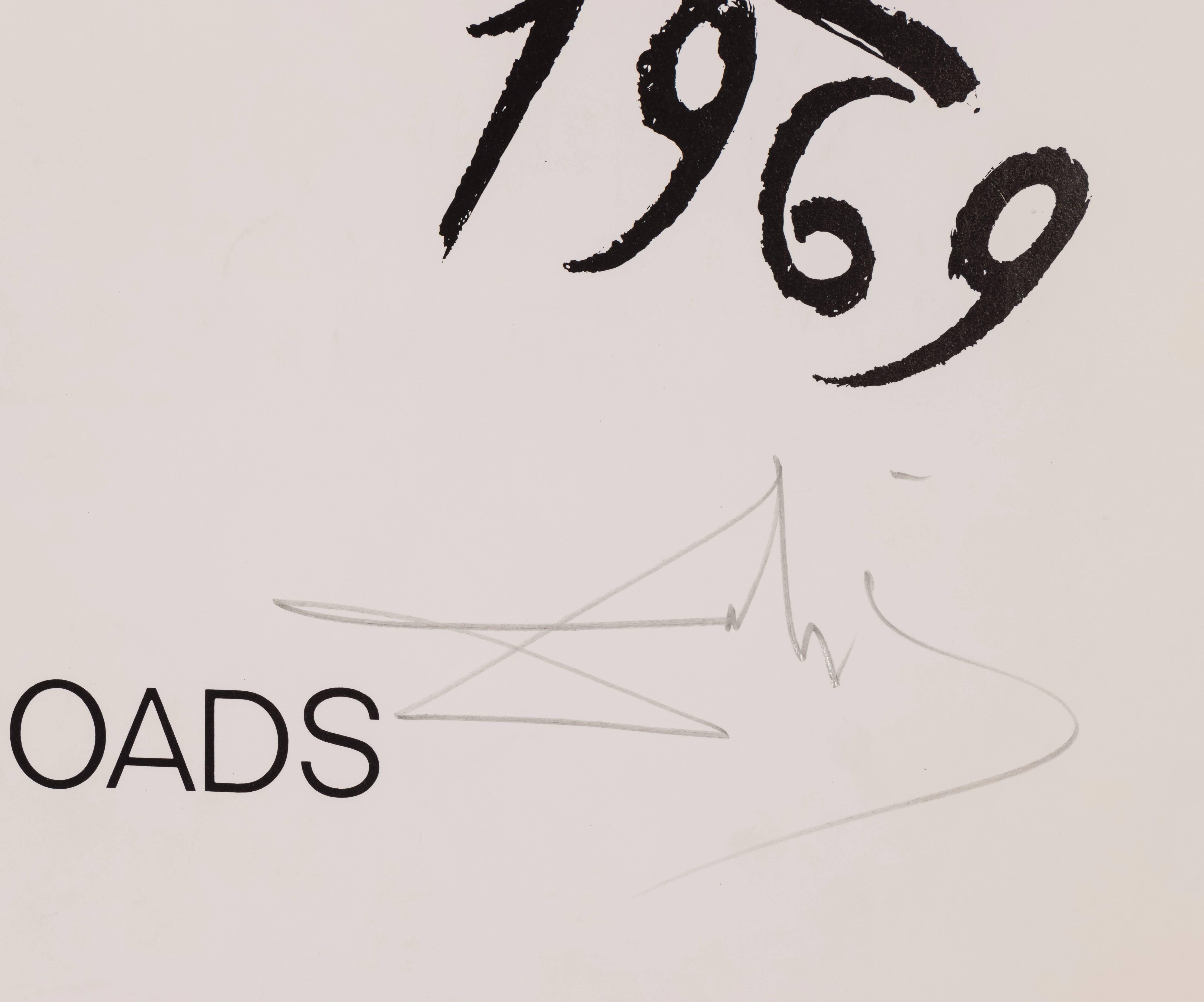 Dali signed Alpes FRENCH NATIONAL RAILROADS poster - Print by Salvador Dalí