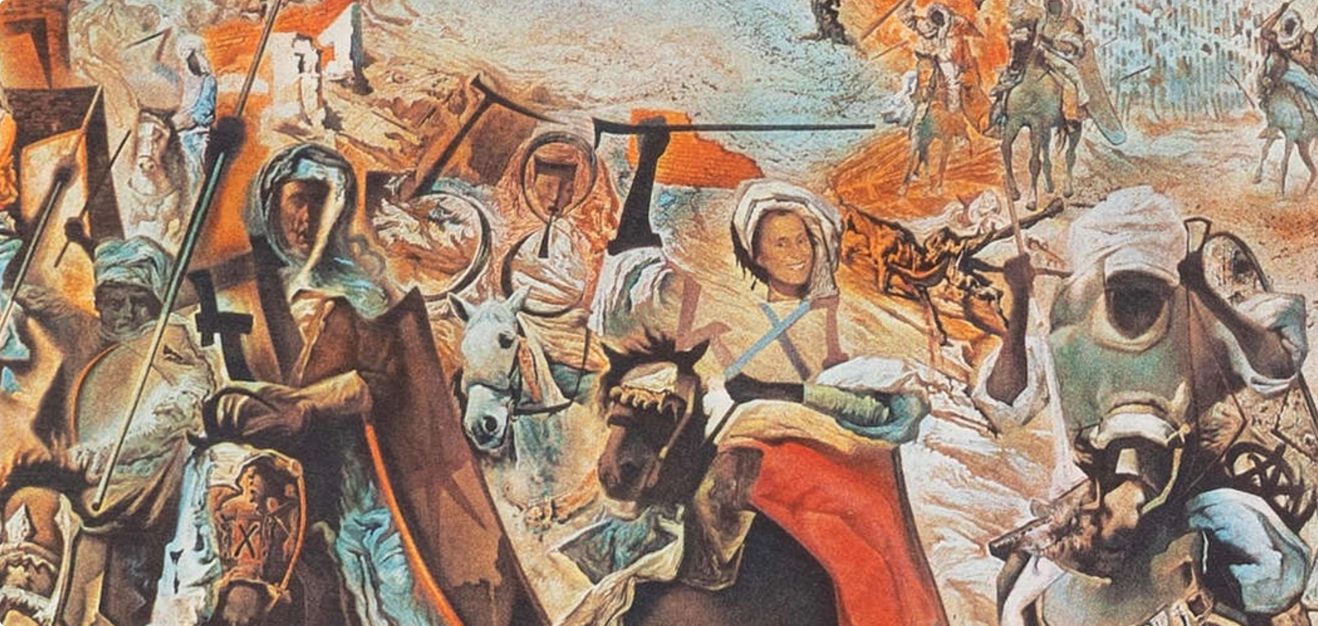 Dalí, La Batalla de Tetuán, XXe Siècle (after) - Surrealist Print by Salvador Dalí