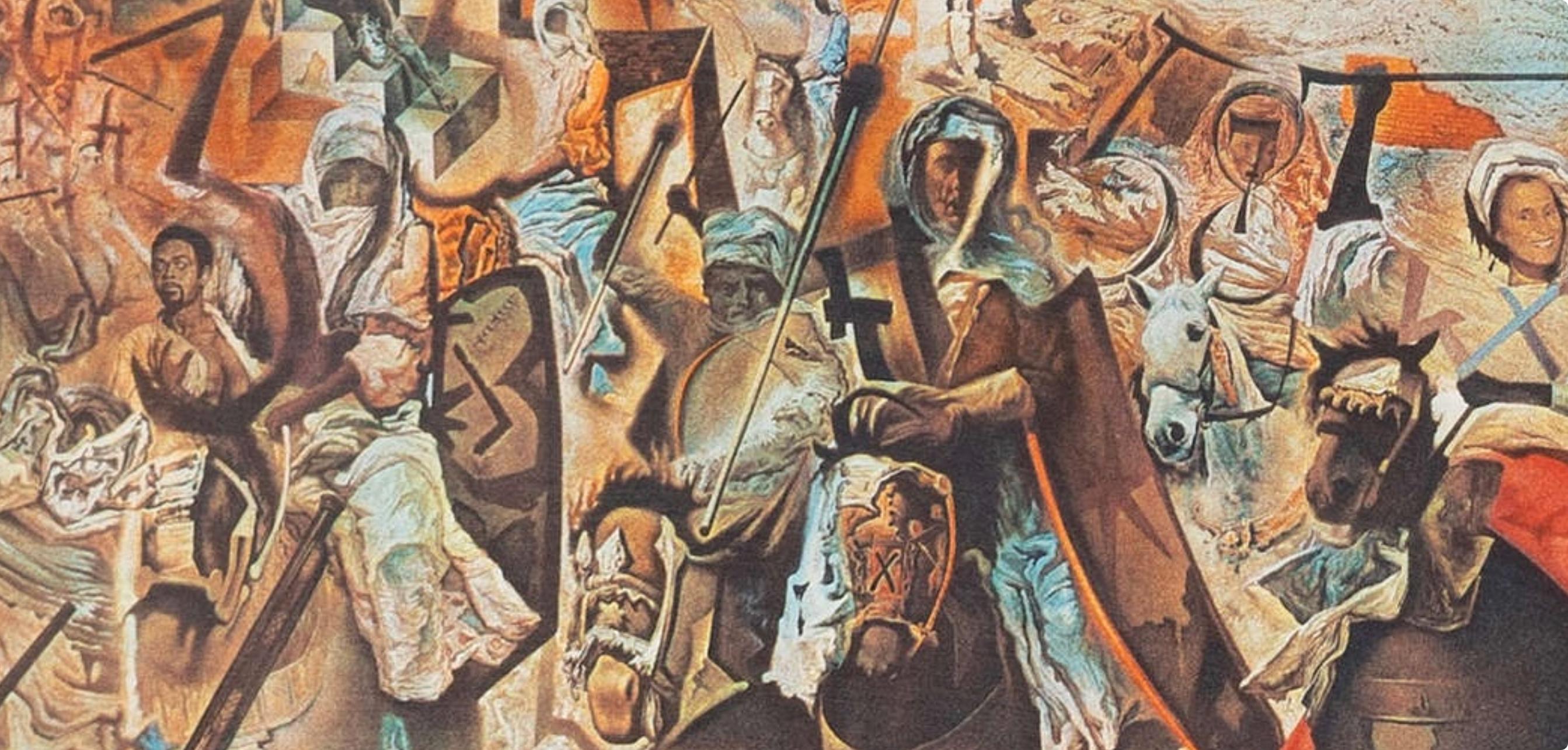 Dalí, La Batalla de Tetuán, XXe Siècle (after) - Brown Animal Print by Salvador Dalí