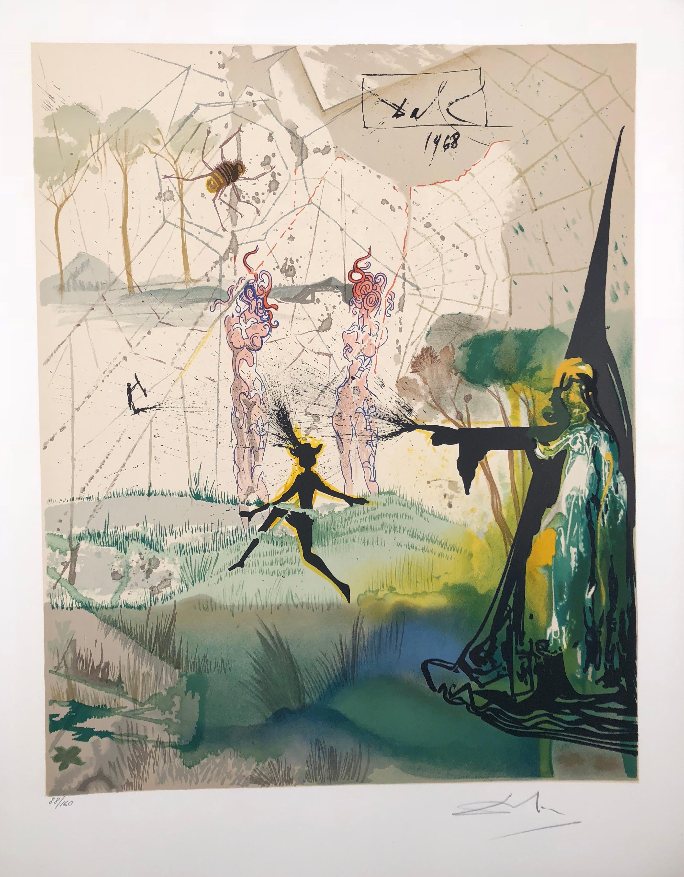 Salvador Dalí Figurative Print - Dami
s Dilemma