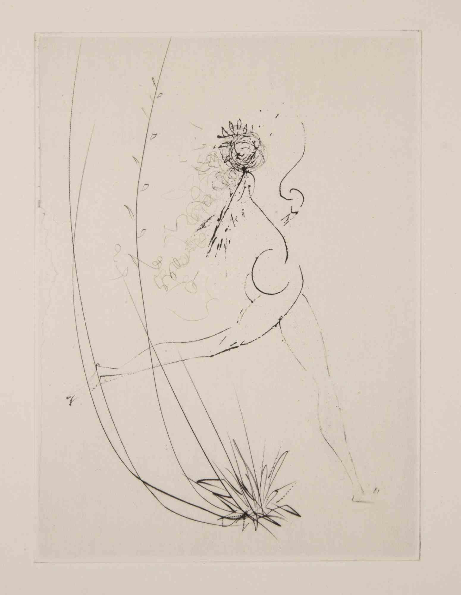 Nu dansant - Gravure - 1968