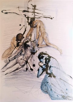 De Cruce Depositio - Original Lithograph by S. Dalì - 1964