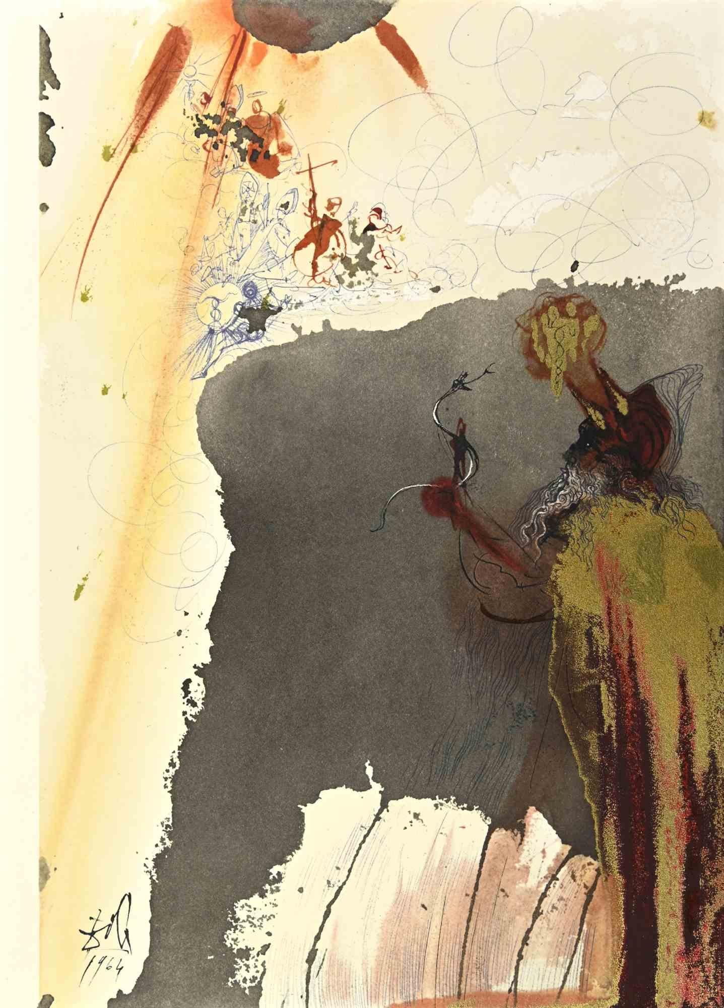 Print de Salvador Dalí - De Petra Exivit Aqua - Litografía  - 1964