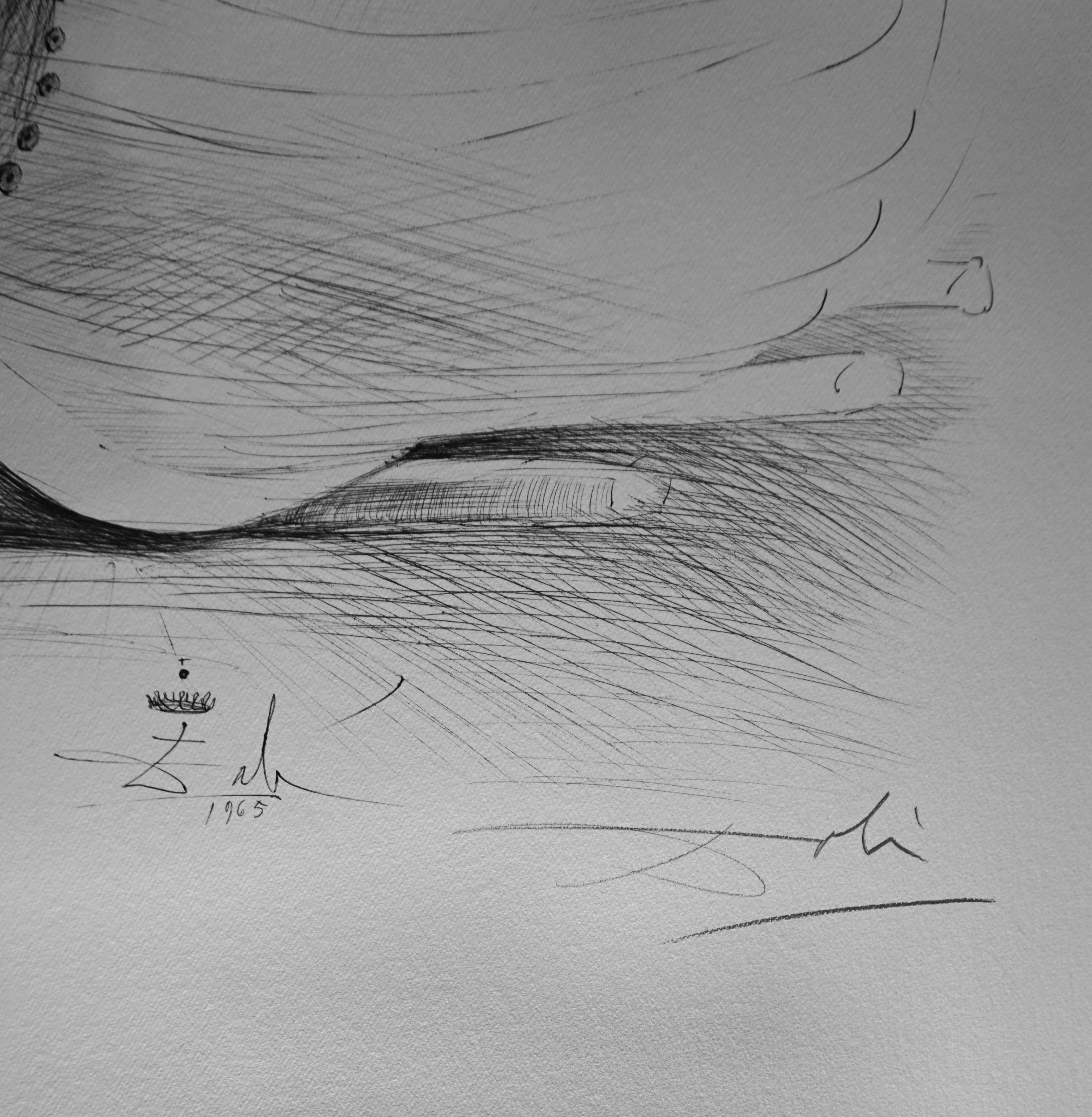 Ausscheiden des Fischers – Print von Salvador Dalí
