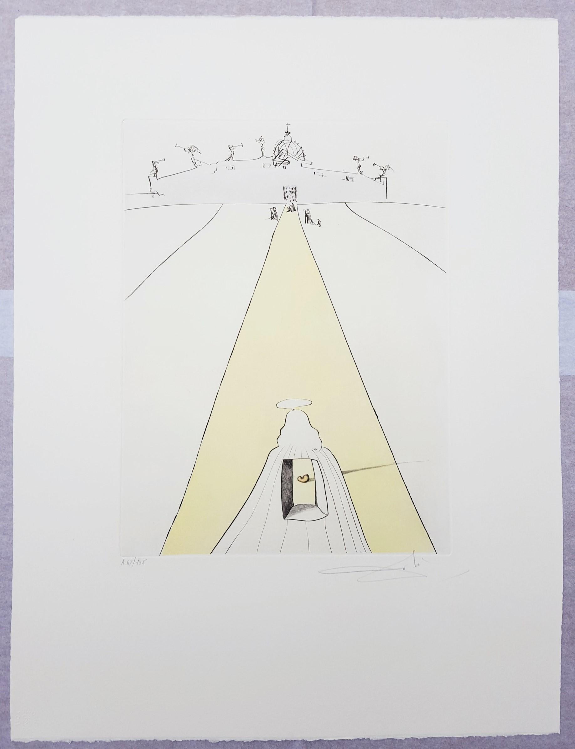 Dieu, Le Temps, L'Espace et le Pape (Göttin, Zeit, Raum und Pape) /// Dali  (Surrealismus), Print, von Salvador Dalí