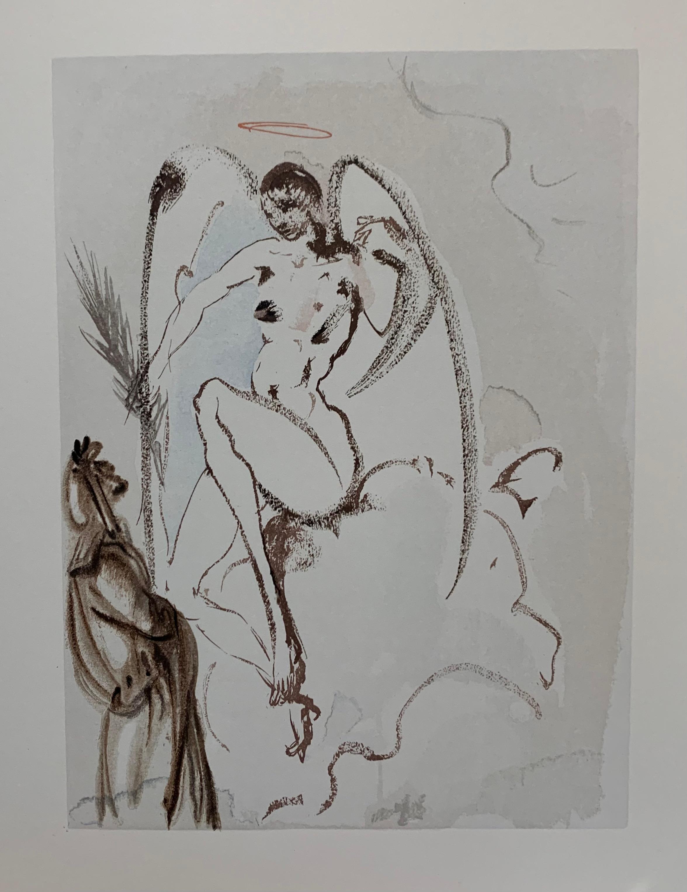 Divine Comédie complète de 100 assiettes - Print de Salvador Dalí