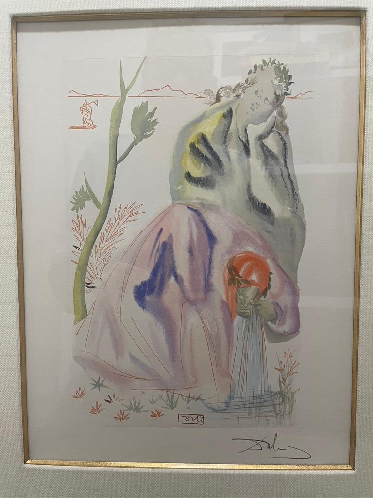 Salvador Dalí Figurative Print - Divine Comedie- Heaven Canto 22
