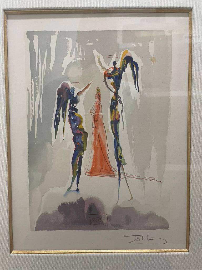 Salvador Dalí Figurative Print - Divine Comedie- Heaven Canto 31