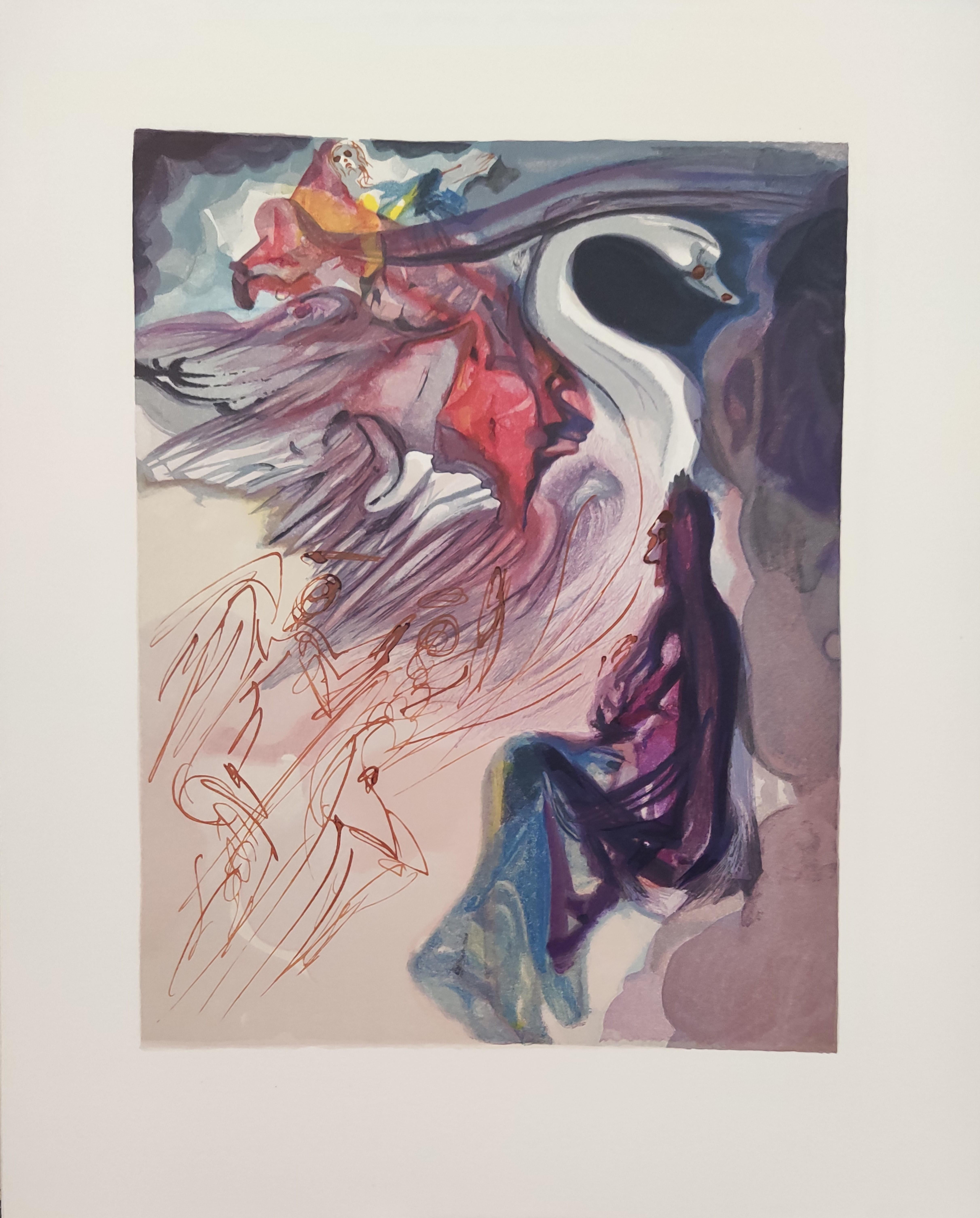 La Divina Commedia di Salvador Dalí è una serie di 100 incisioni su legno a colori, ciascuna corrispondente a un canto del poema epico di Dante Alighieri. Create tra il 1960 e il 1964, queste incisioni si basano sui dipinti originali ad acquerello