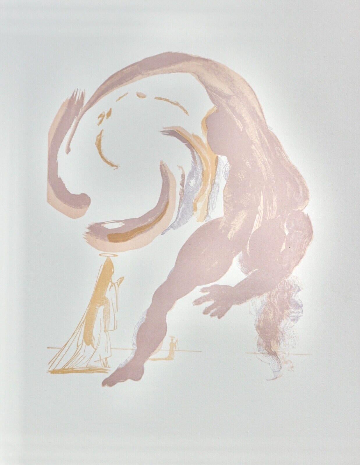 Göttliche Komödie Fegefeuer Canto 18 Dekomposition (2 Pieces) (Surrealismus), Print, von Salvador Dalí