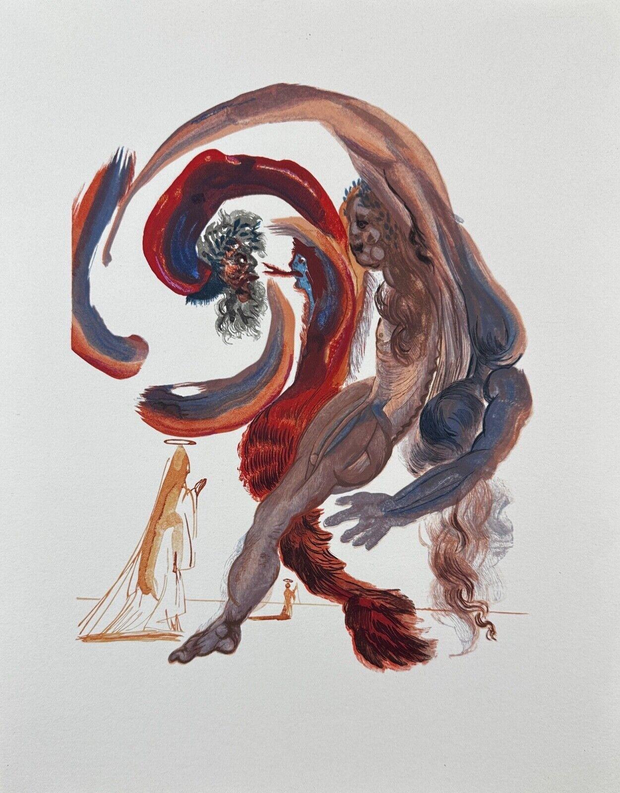 Divina Commedia Purgatorio Canto 18 Decomposizione (3 Pezzi) - Print di Salvador Dalí