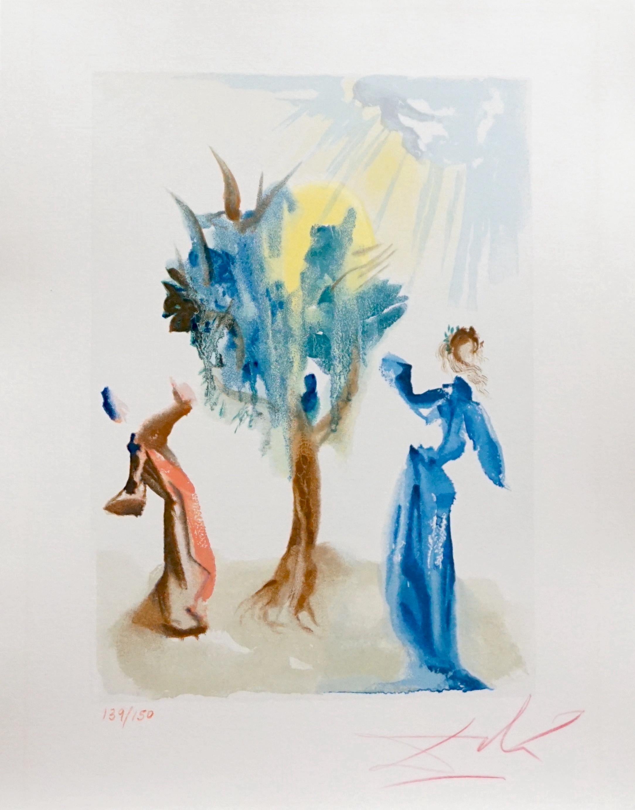 Figurative Print de Salvador Dalí - Divina Comedia Purgatorio Canto 24