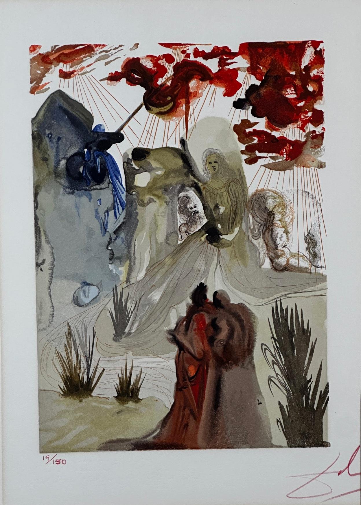 Divina Commedia Purgatorio Canto 28 - Print di Salvador Dalí