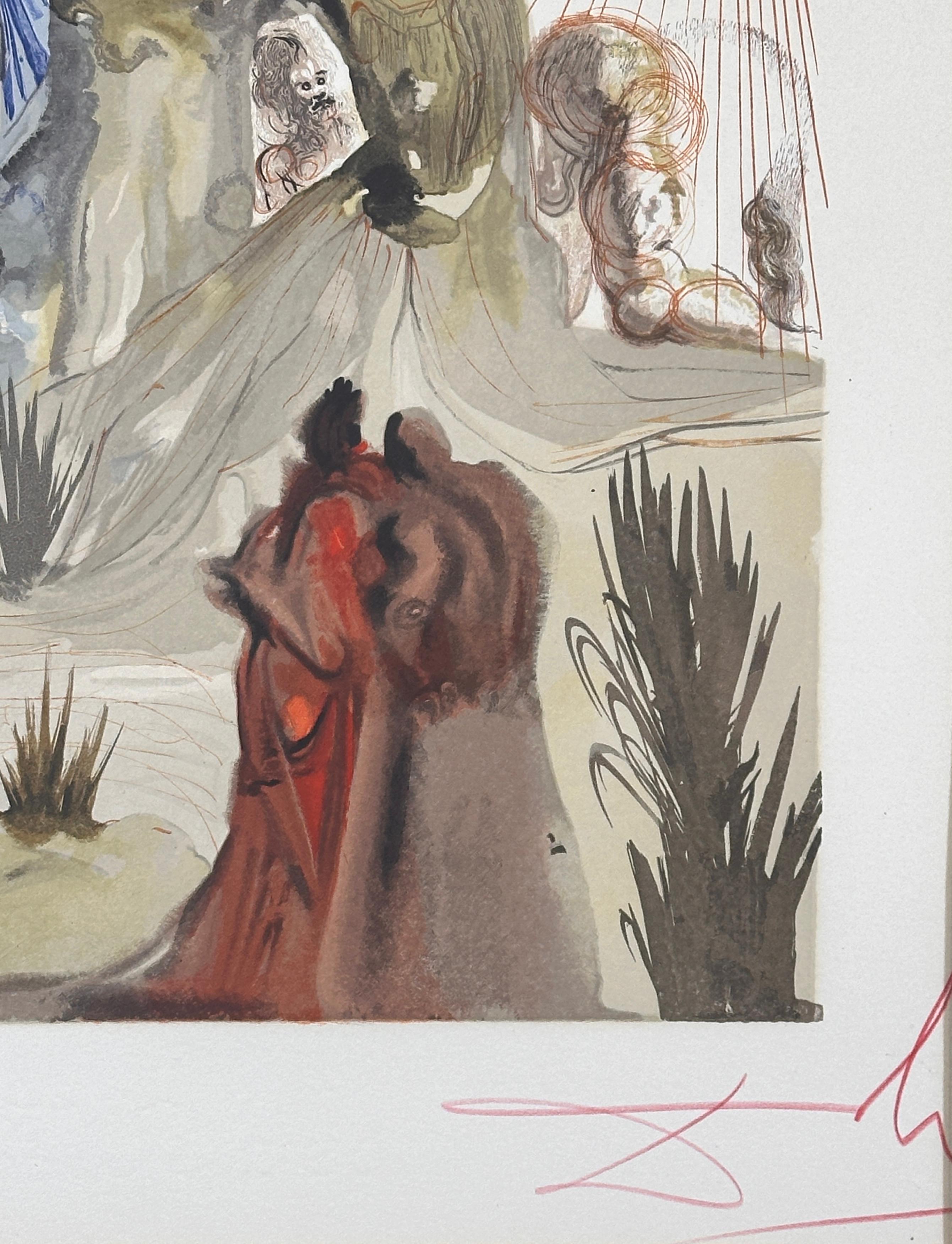 Divine Comedy Purgatory Canto 28 - Surrealist Print by Salvador Dalí