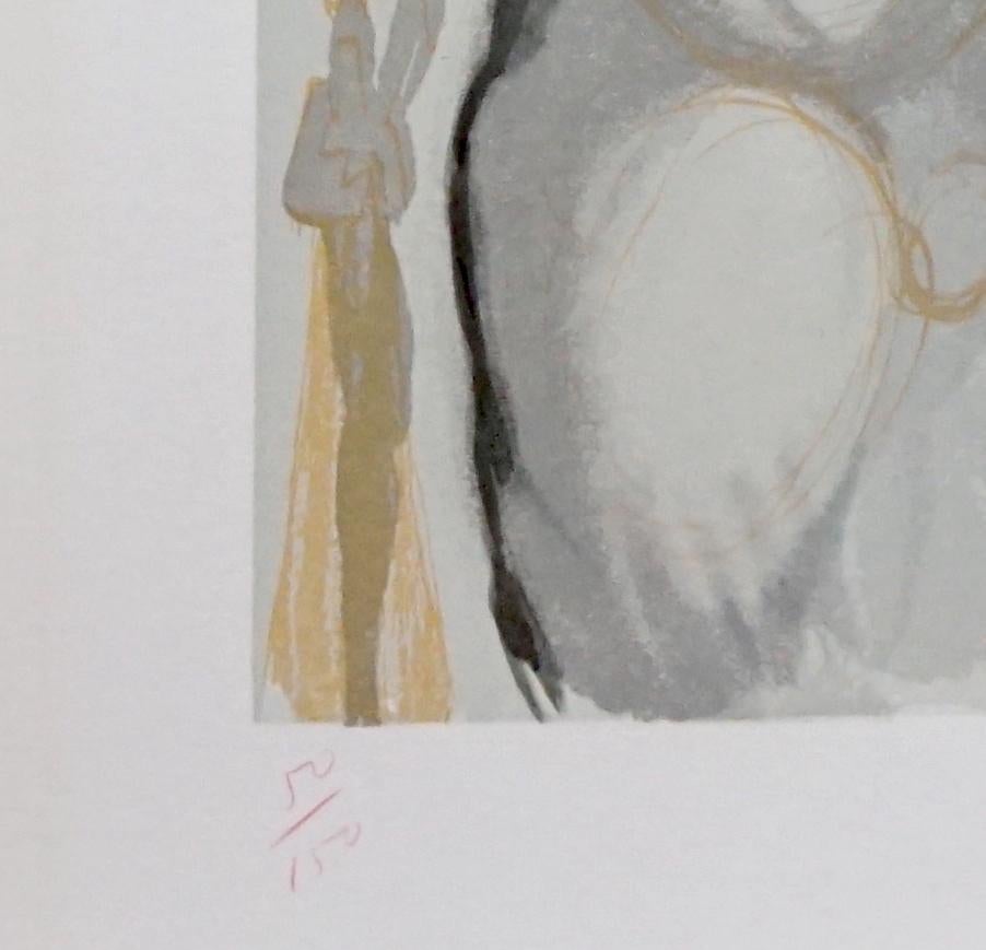Göttliche Komödie Fegefeuer Canto 6 (Surrealismus), Print, von Salvador Dalí