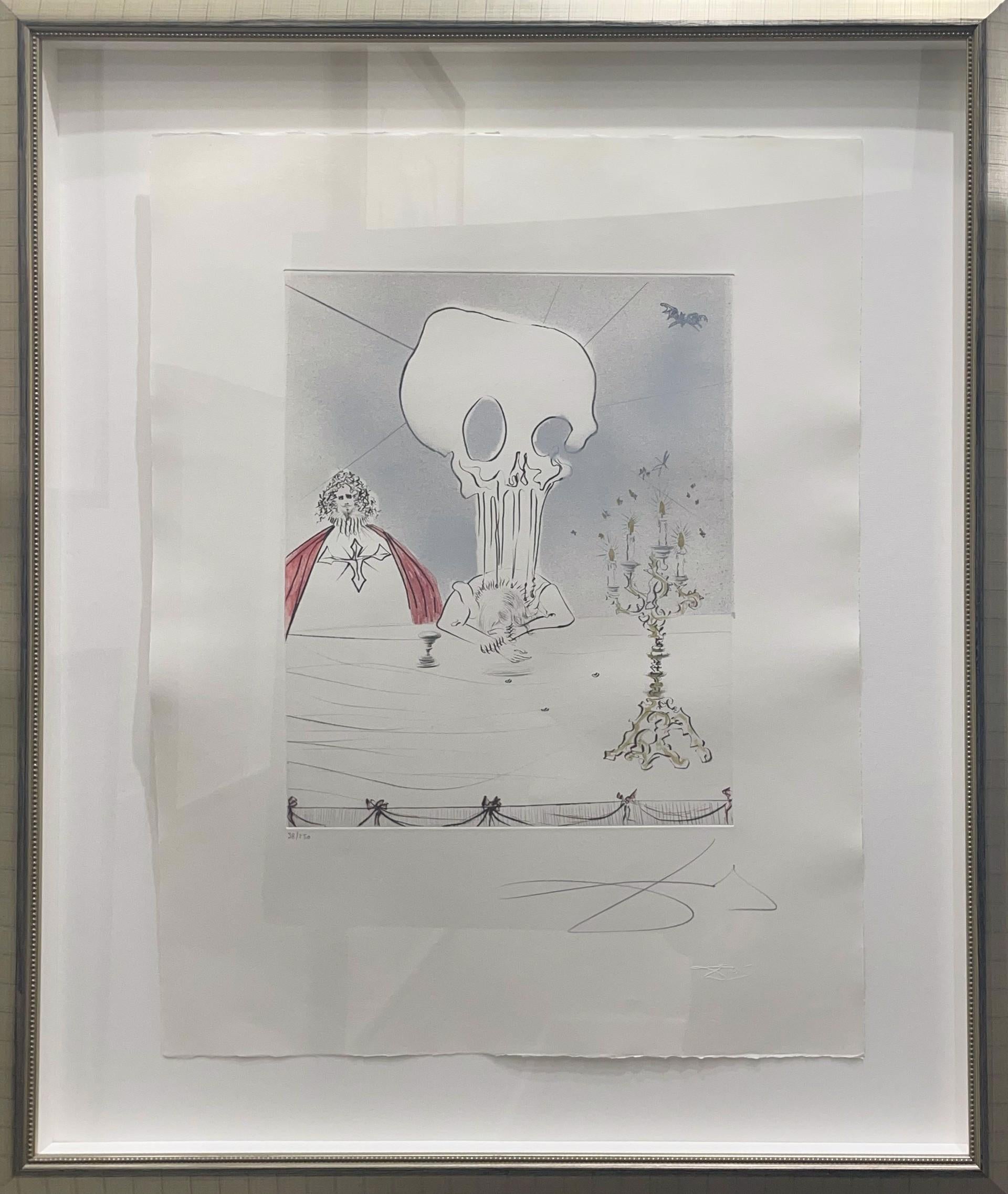Salvador Dalí Figurative Print - Don Juan: The Banquet (Le Banquet)
