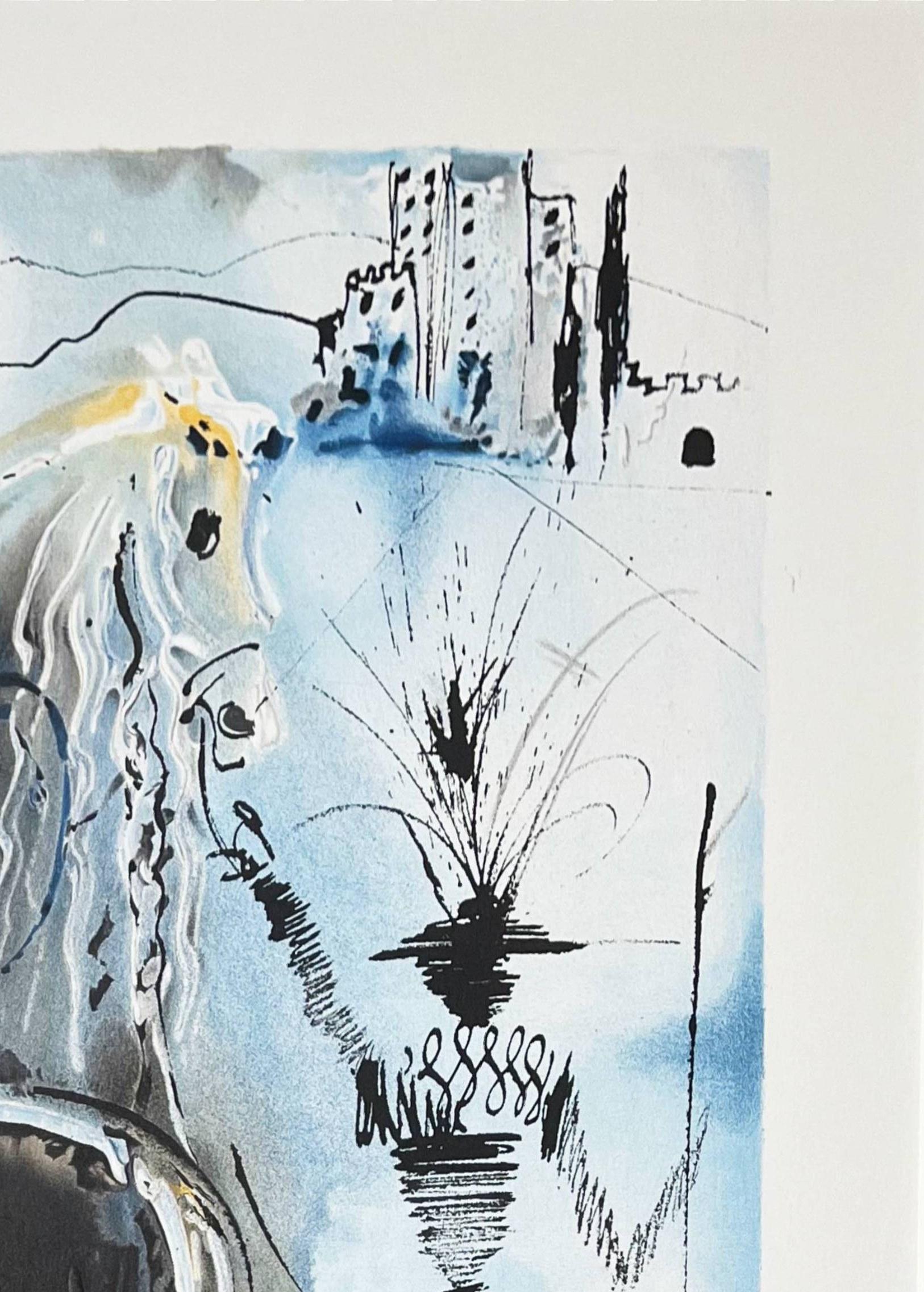 Salvador Dalí (1904-1989) - Don Quijote

Litografía de 1970.

Dimensiones de la obra: 68 x 50 cm

En papel B.F.K Rives, como se indica en el catálogo Field.

Referencia: Campo 72-6G

La obra está en Excelente estado.

Envío rápido y seguro.