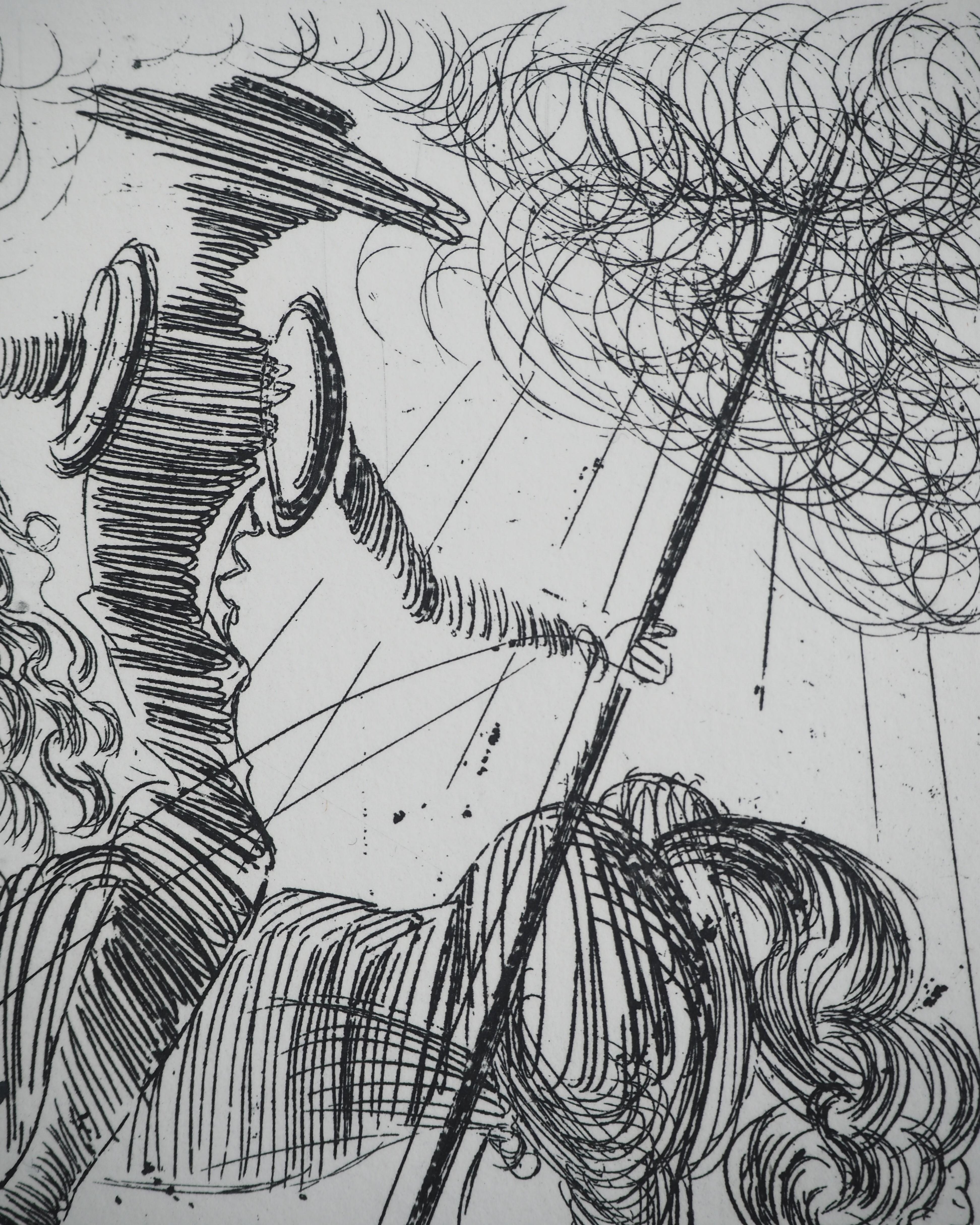 Don Quichotte - Incisione originale (Campo #65-7D) 7