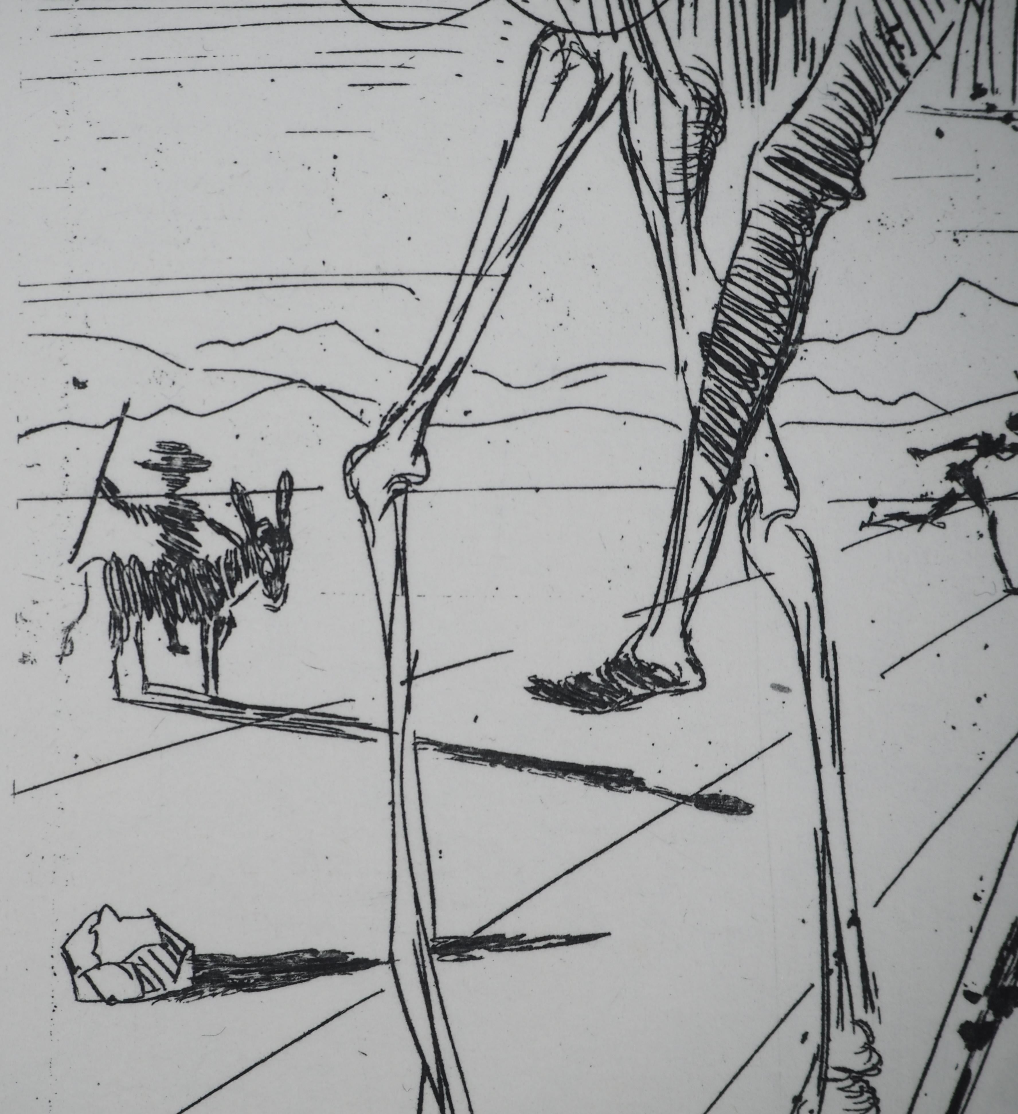 Salvador DALI (1904-1989)
Cinq portraits espagnols, Don Quichotte, 1966

Incisione originale
Firma stampata nella lastra
Su pergamena Arches 35,5 x 28 cm (c. 14 x 11 pollici)

RIFERIMENTI :
- Catalogo ragionato Campo #65-7 D
- Catalogo ragionato