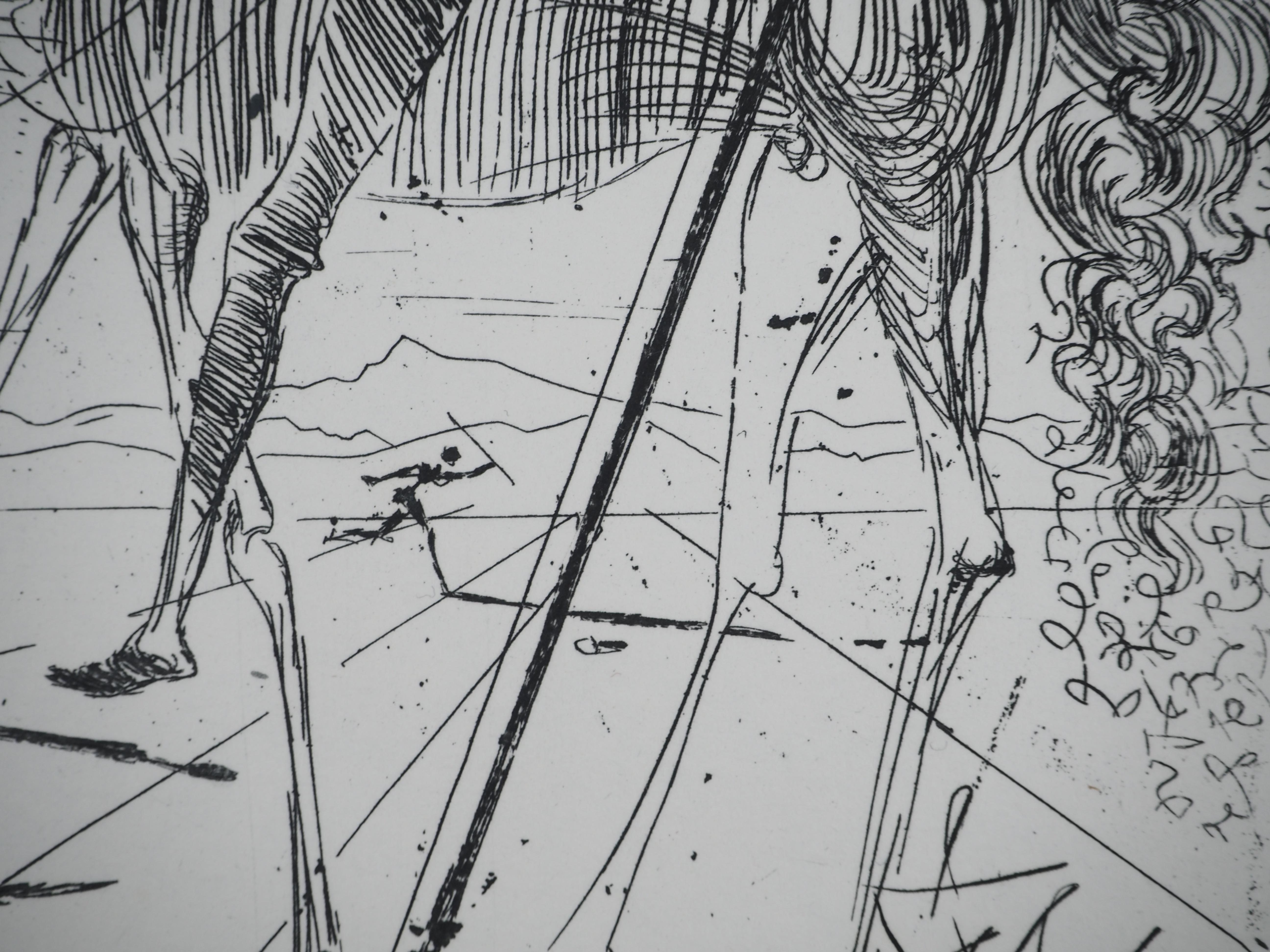 Don Quichotte - Incisione originale (Campo #65-7D) 1
