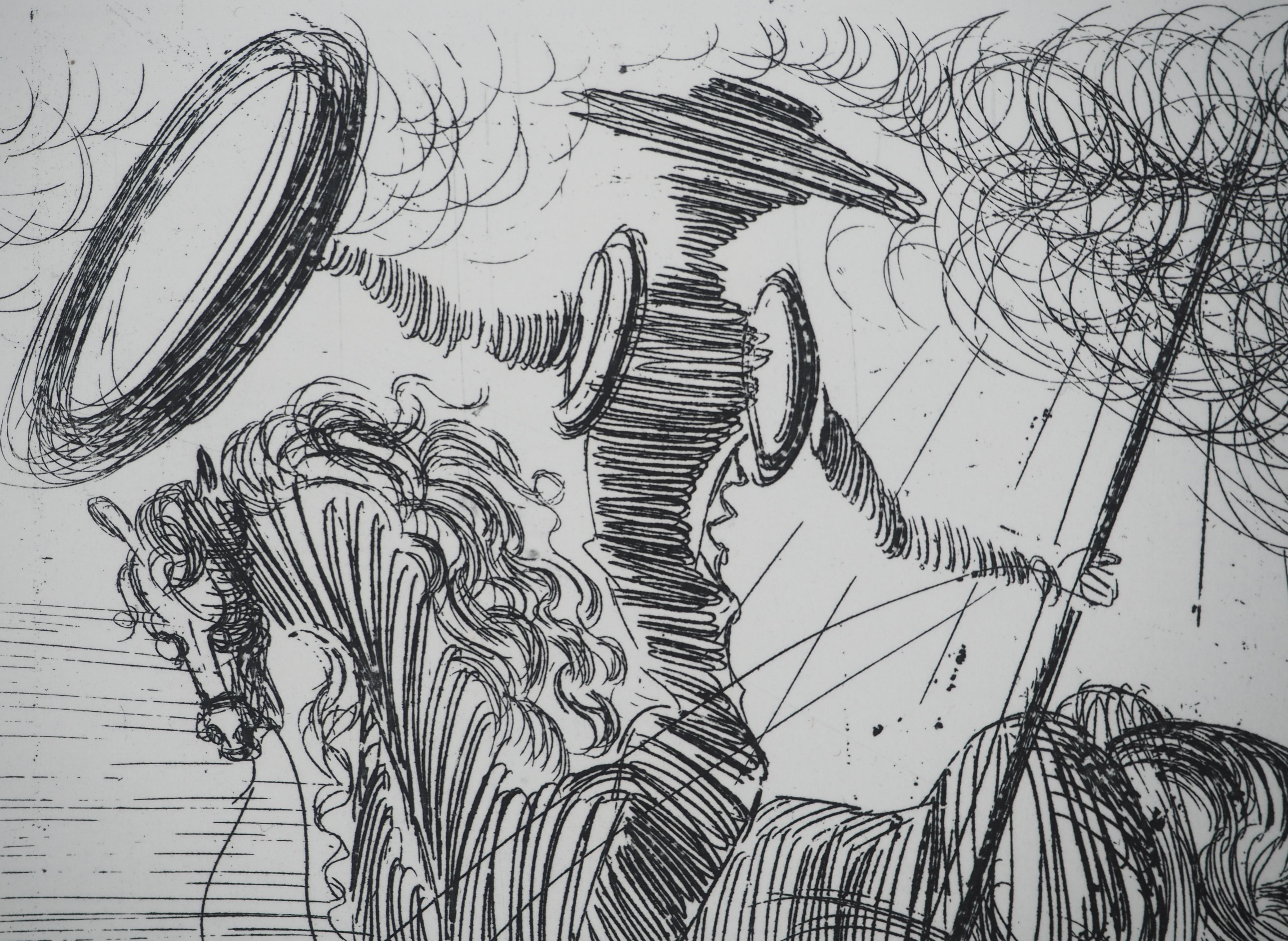 Don Quichotte - Incisione originale (Campo #65-7D) 2