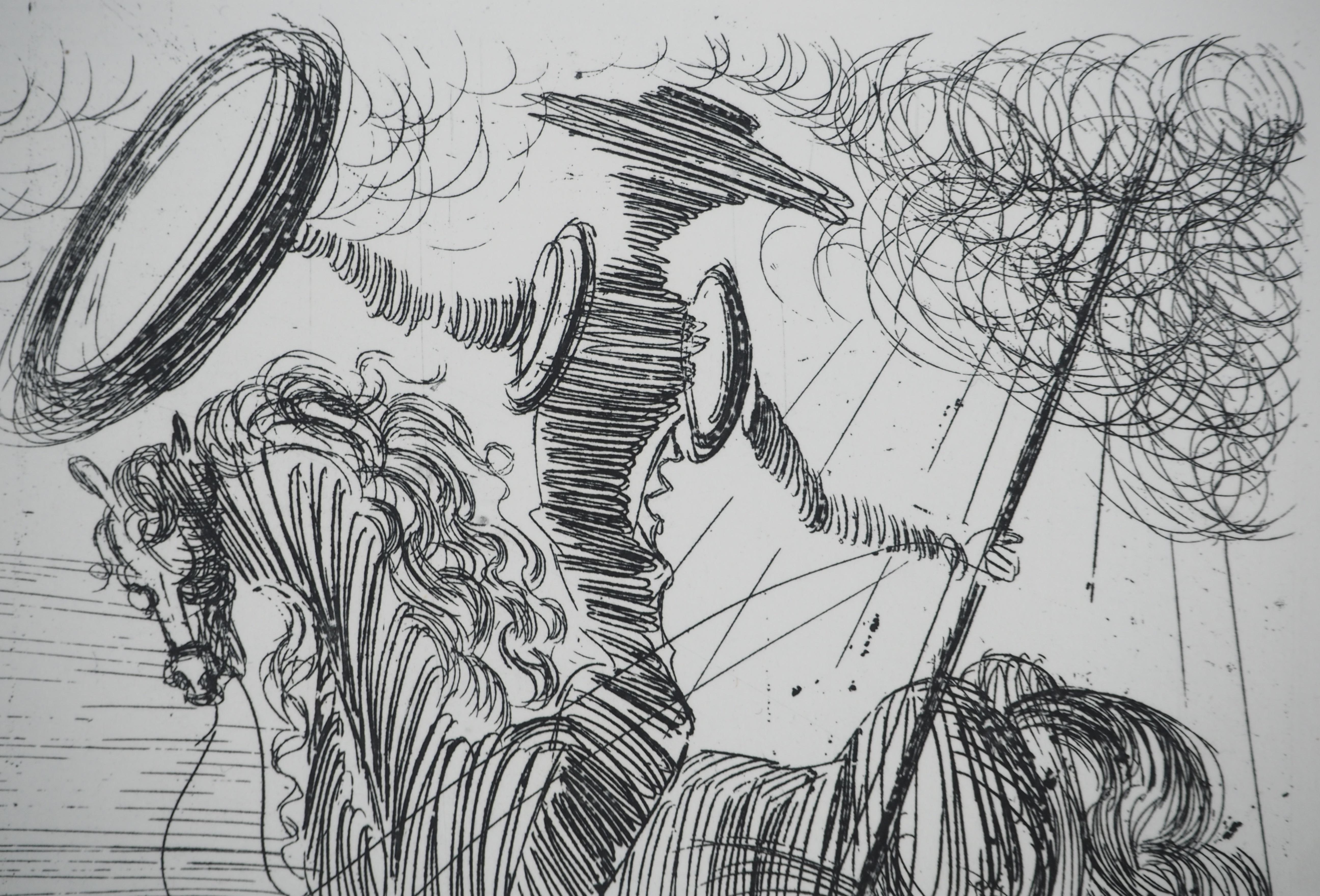 Don Quichotte - Incisione originale (Campo #65-7D) 3
