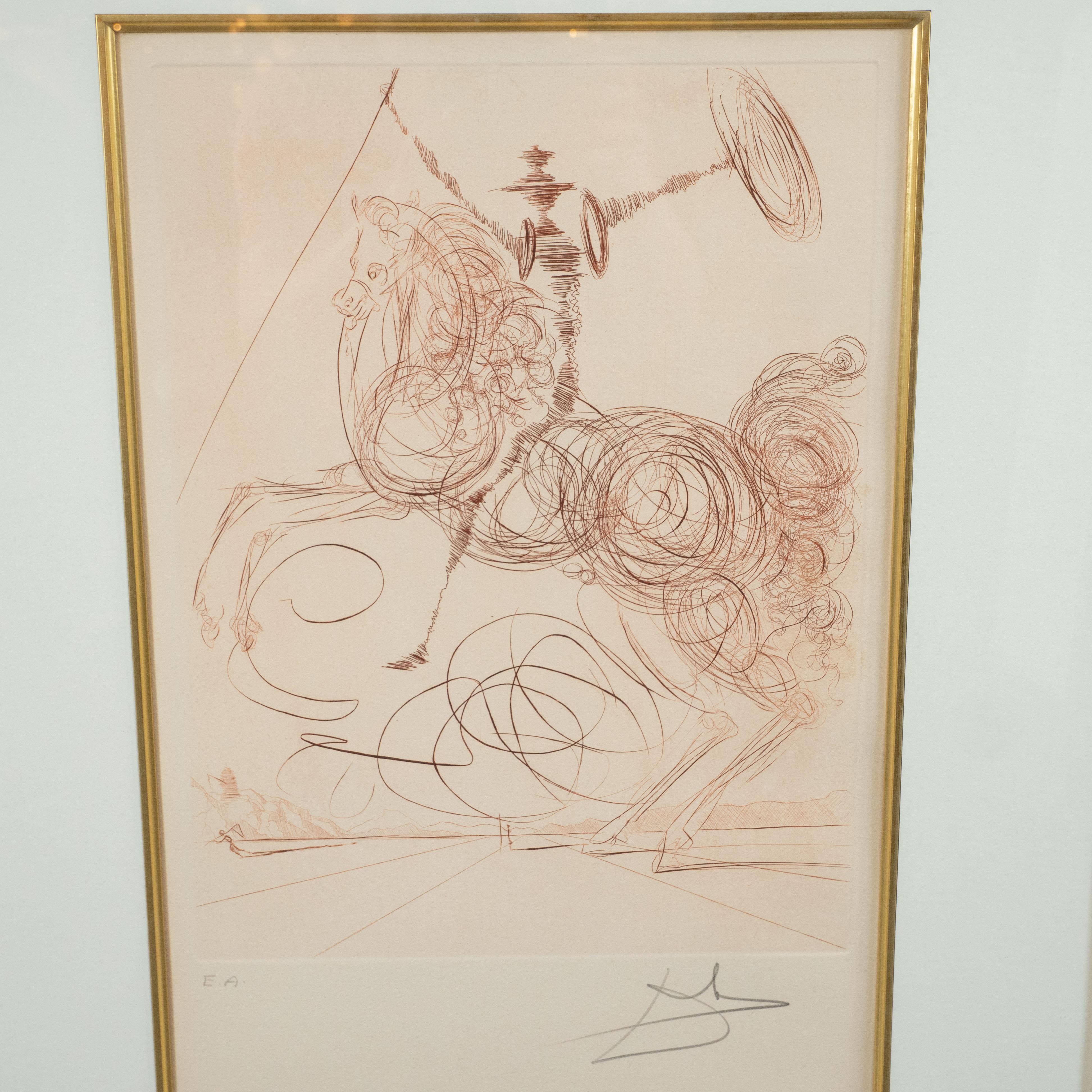 Don Quixote - Surrealist Print by Salvador Dalí