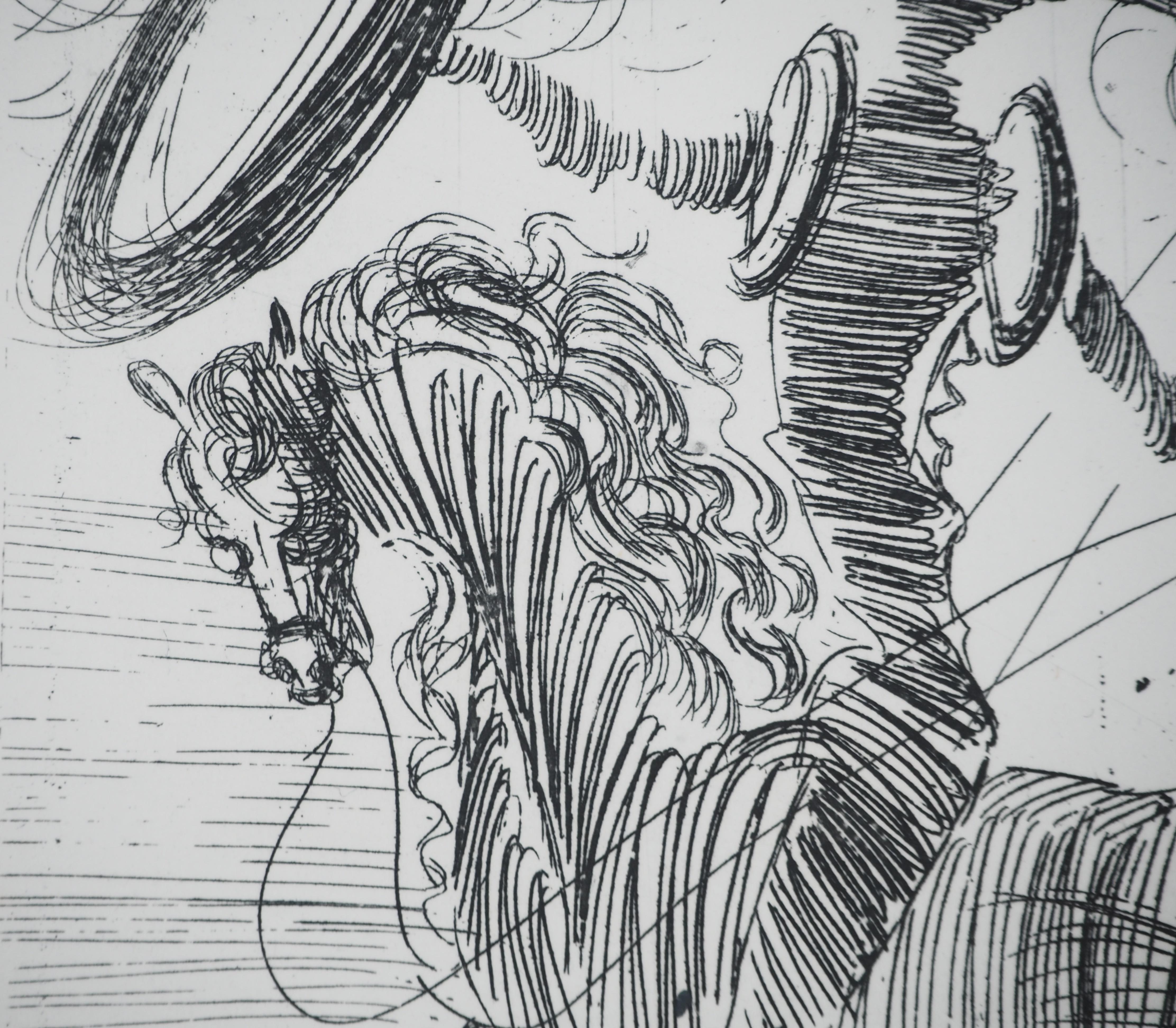 Don Quixote - Eau-forte originale (feuille n° 65-7D) 4