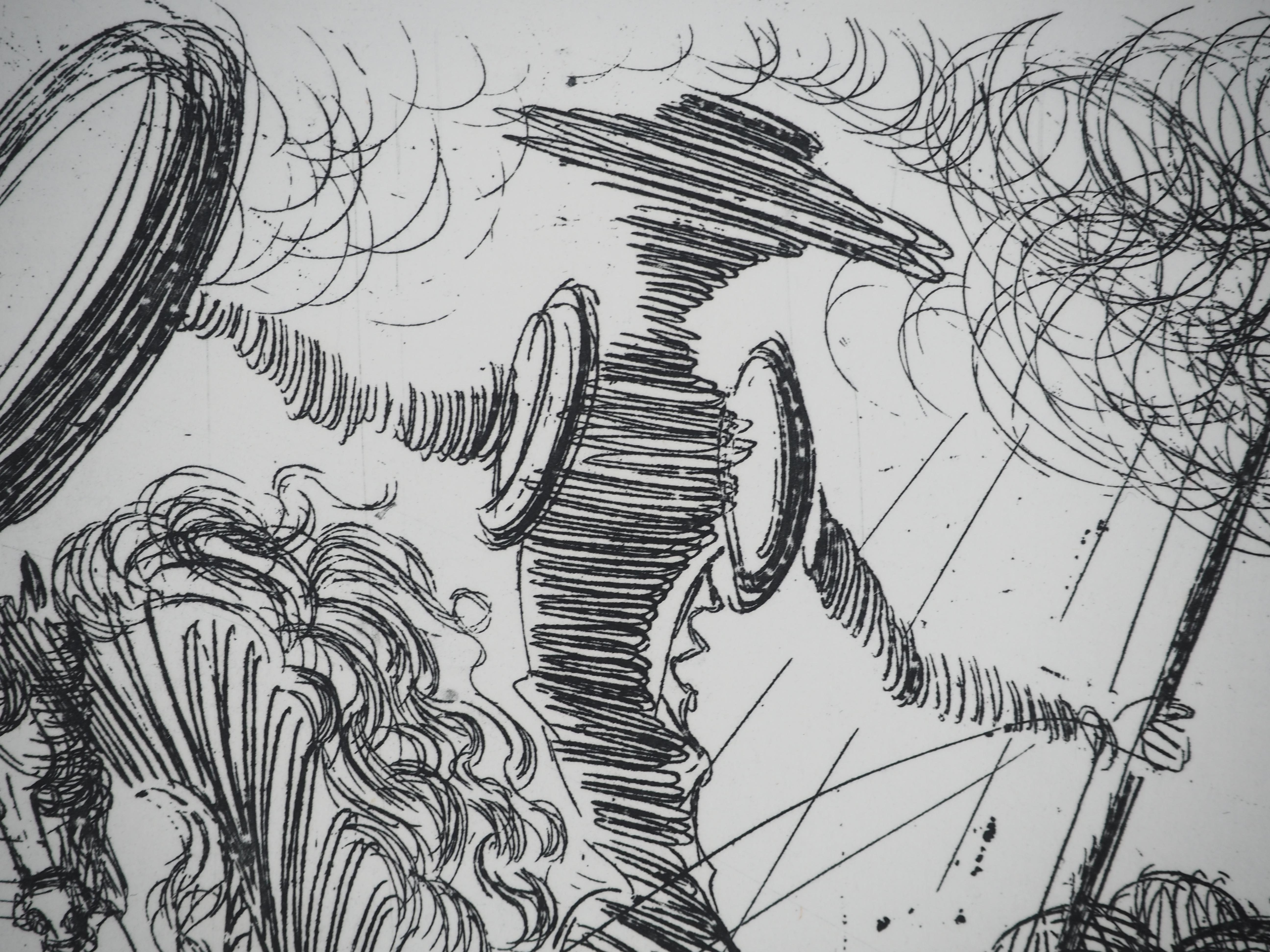 Don Quixote - Eau-forte originale (feuille n° 65-7D) 5