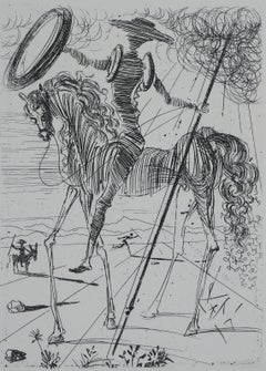 Don Quixote - Original etching (Field #65-7D)