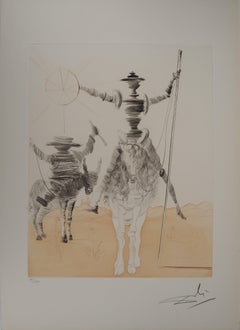 Don Quixote - Gravure originale signée et numérotée / 200 (feuille n°68-1)