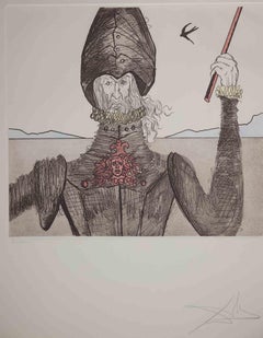 Don Quixote - The Dreamer -  Lithograph attr. to Salvador Dalí­ - 1980